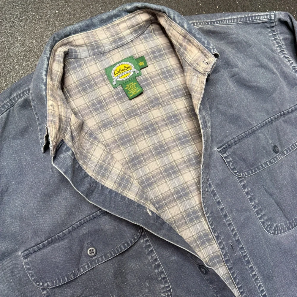 Vintage Cabela Flannel Lined Work Shirt/Jacket - Picture 1 of 8